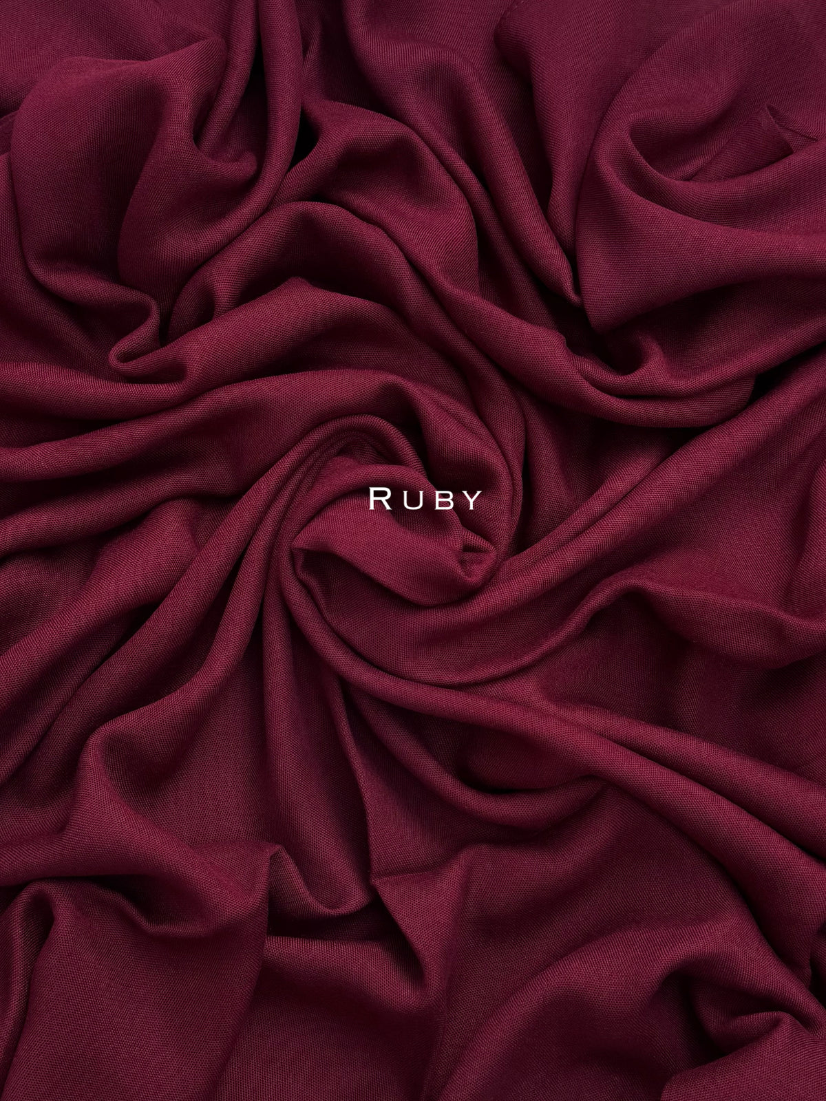 Premium Plain Modal Ruby Hijab