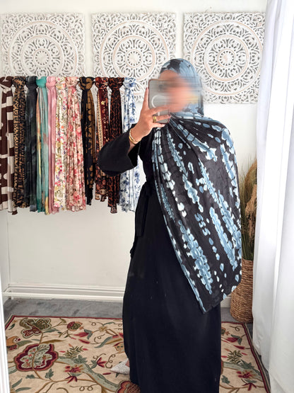 Premium Jersey Blue Thread hijab