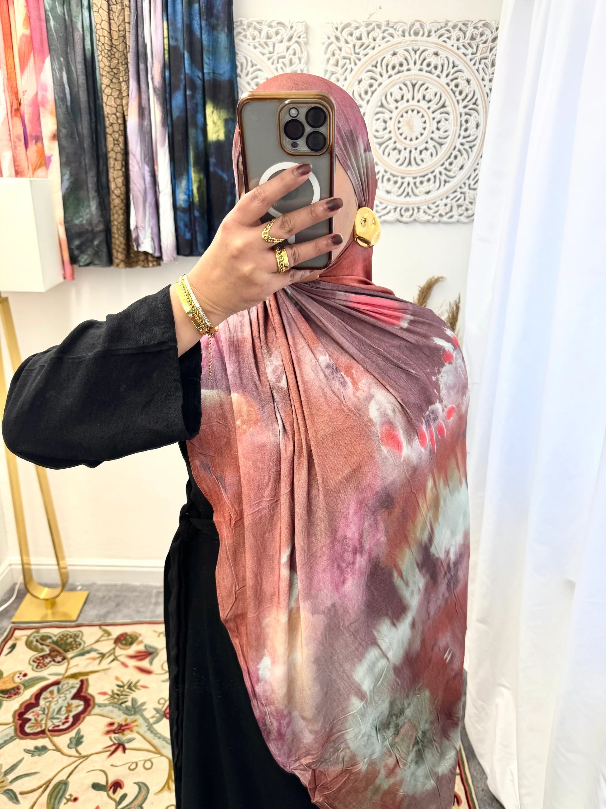 Premium Jersey Rasberry Pink hijab - Hijab Junkie UK