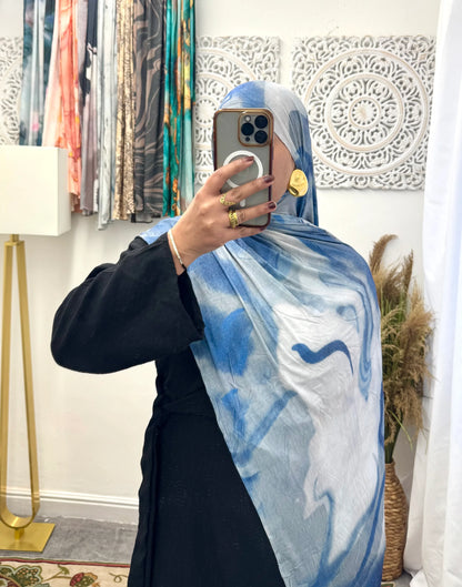 Premium Jersey Dark Sky hijab - Hijab Junkie UK