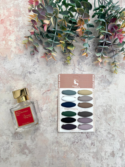 12 snag free matte hijab pin box set