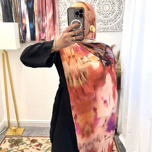 Premium Jersey Cherry Pink hijab - Hijab Junkie UK