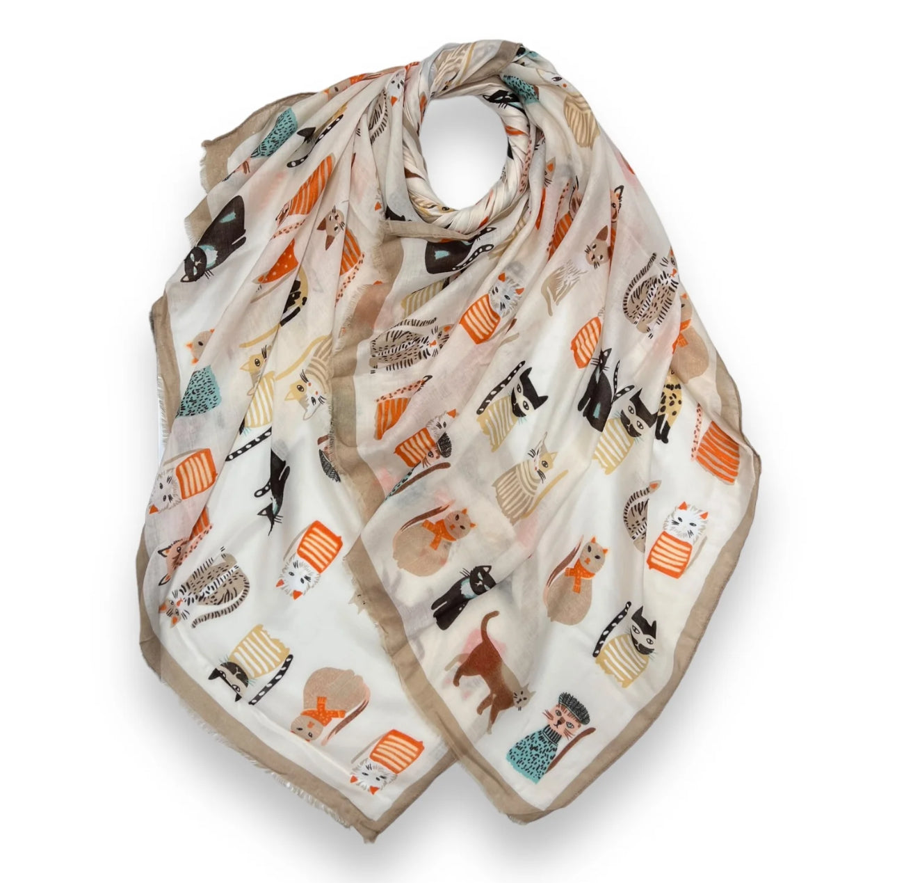 Maxi multi cat chai scarf