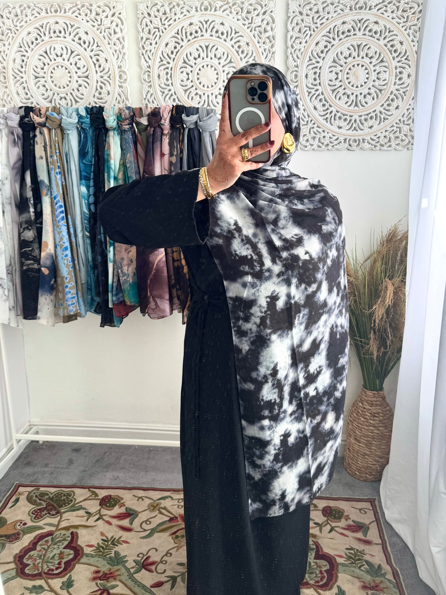 Water coloured Modal Printed Naadir Hijab