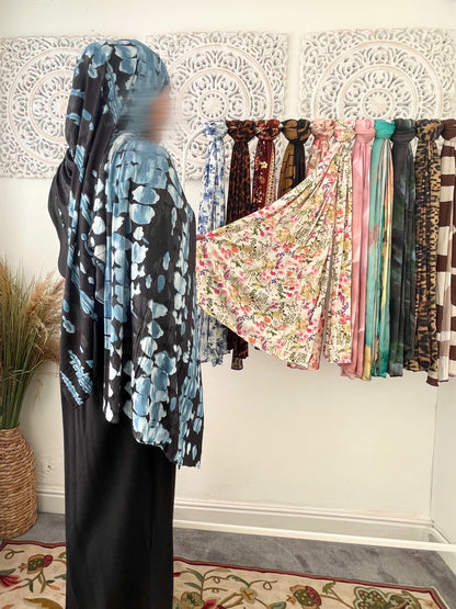Premium Jersey Blue Thread hijab