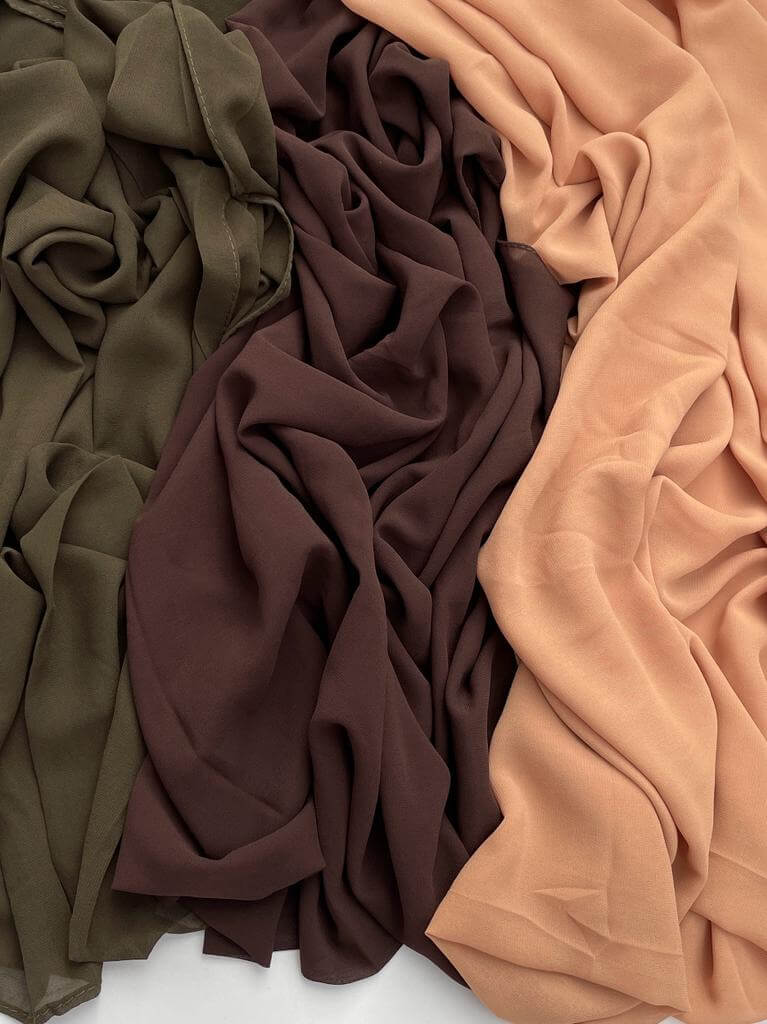 Maxi premium chiffon umber brown hijab