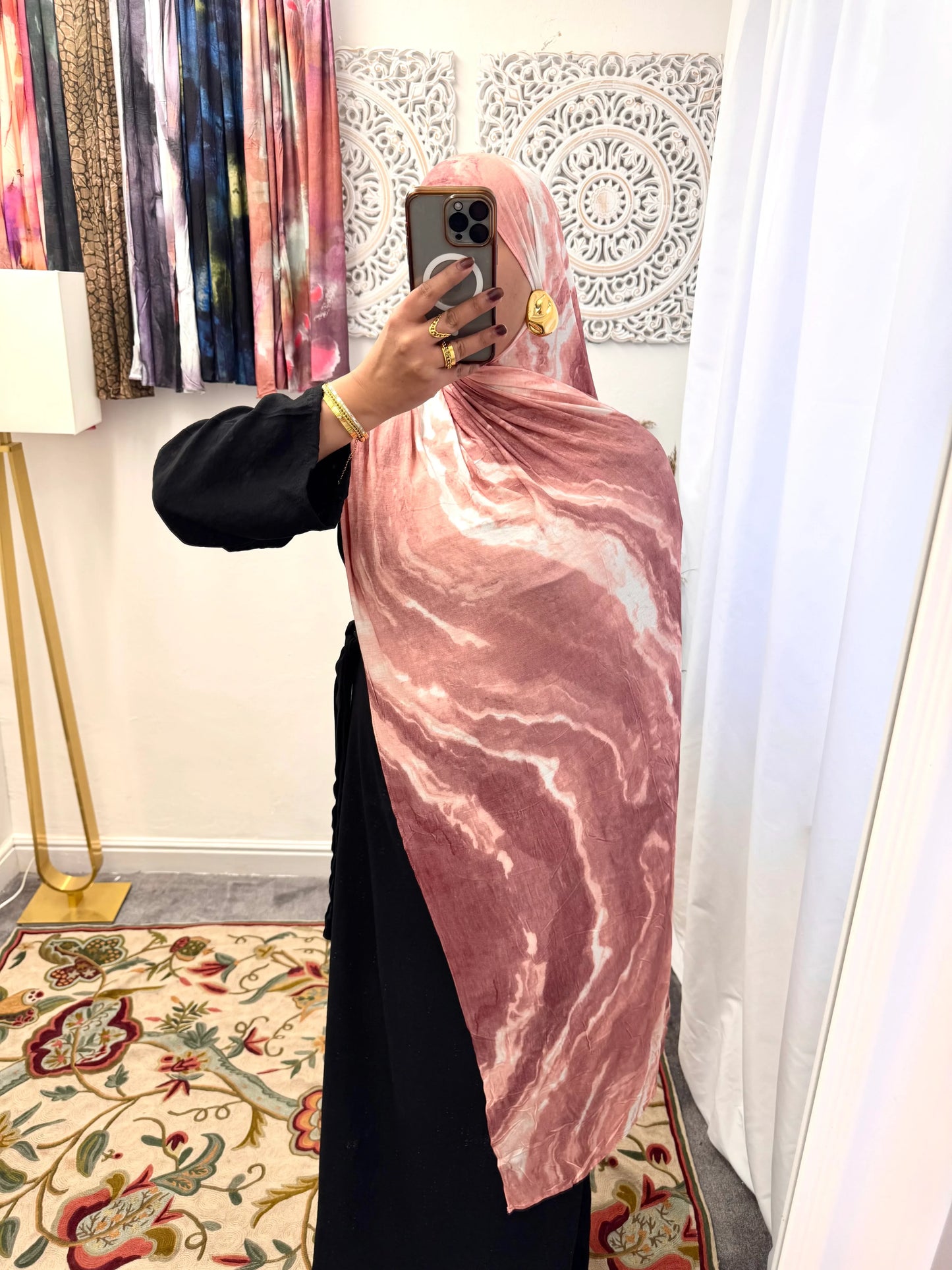 Premium Jersey Lemonade Ripple hijab - Hijab Junkie UK
