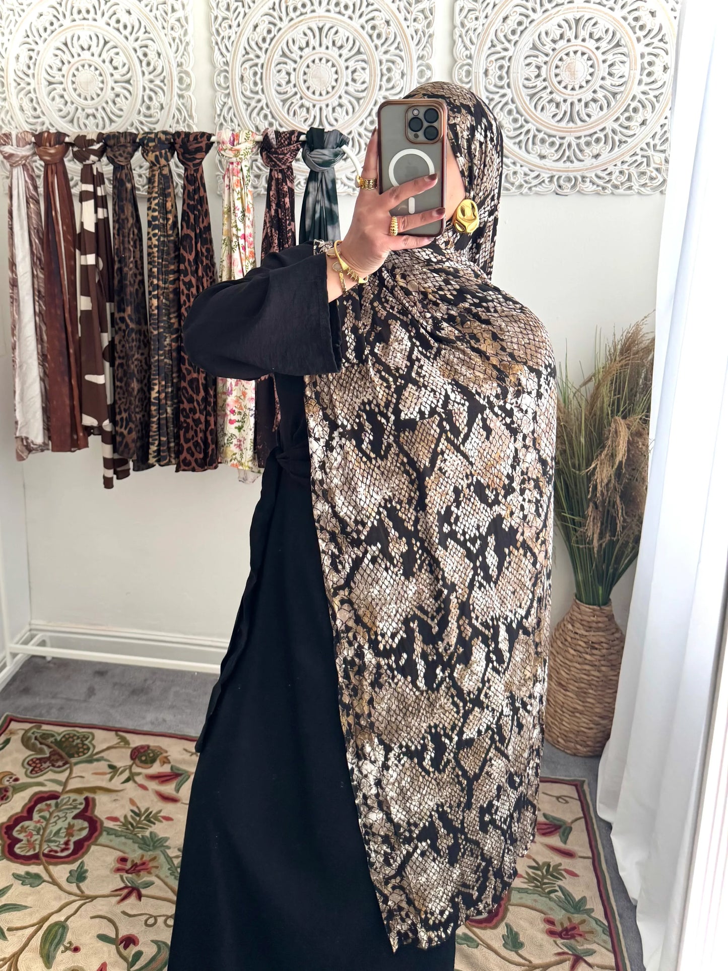 Premium Jersey Sahara Serpent hijab - Hijab Junkie UK