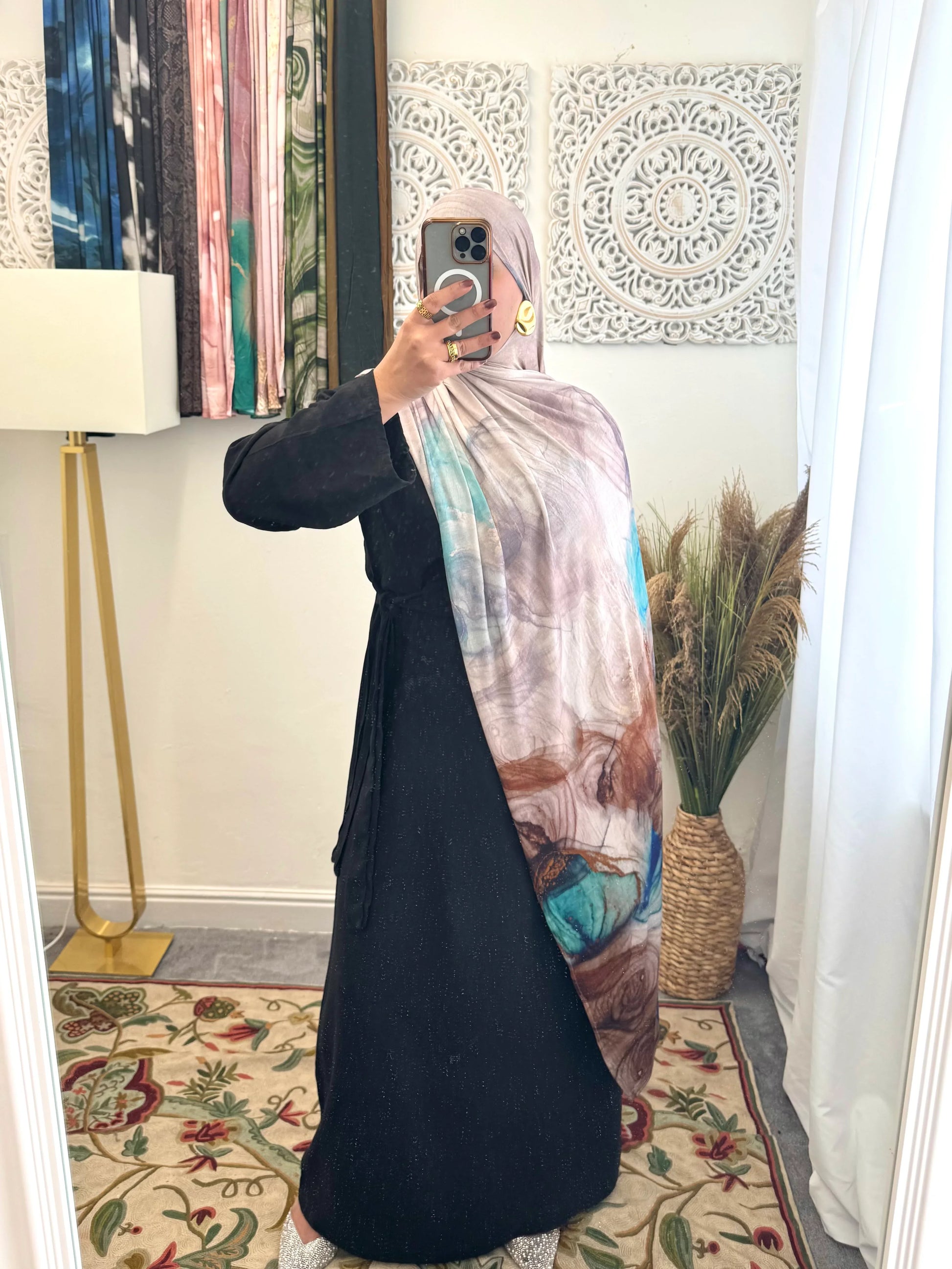 Premium Jersey Whirlpool hijab - Hijab Junkie UK