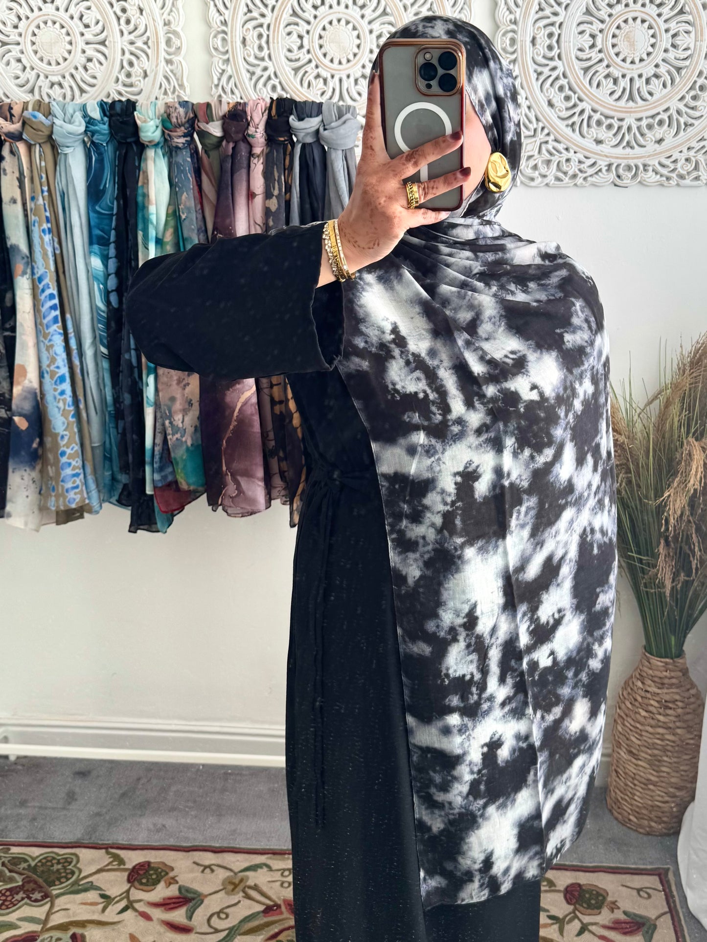 Water coloured Modal Printed Naadir Hijab