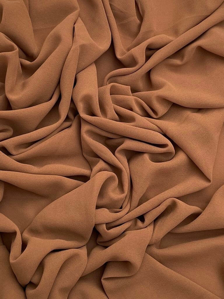 maxi super premium chiffon sandy brown hijab