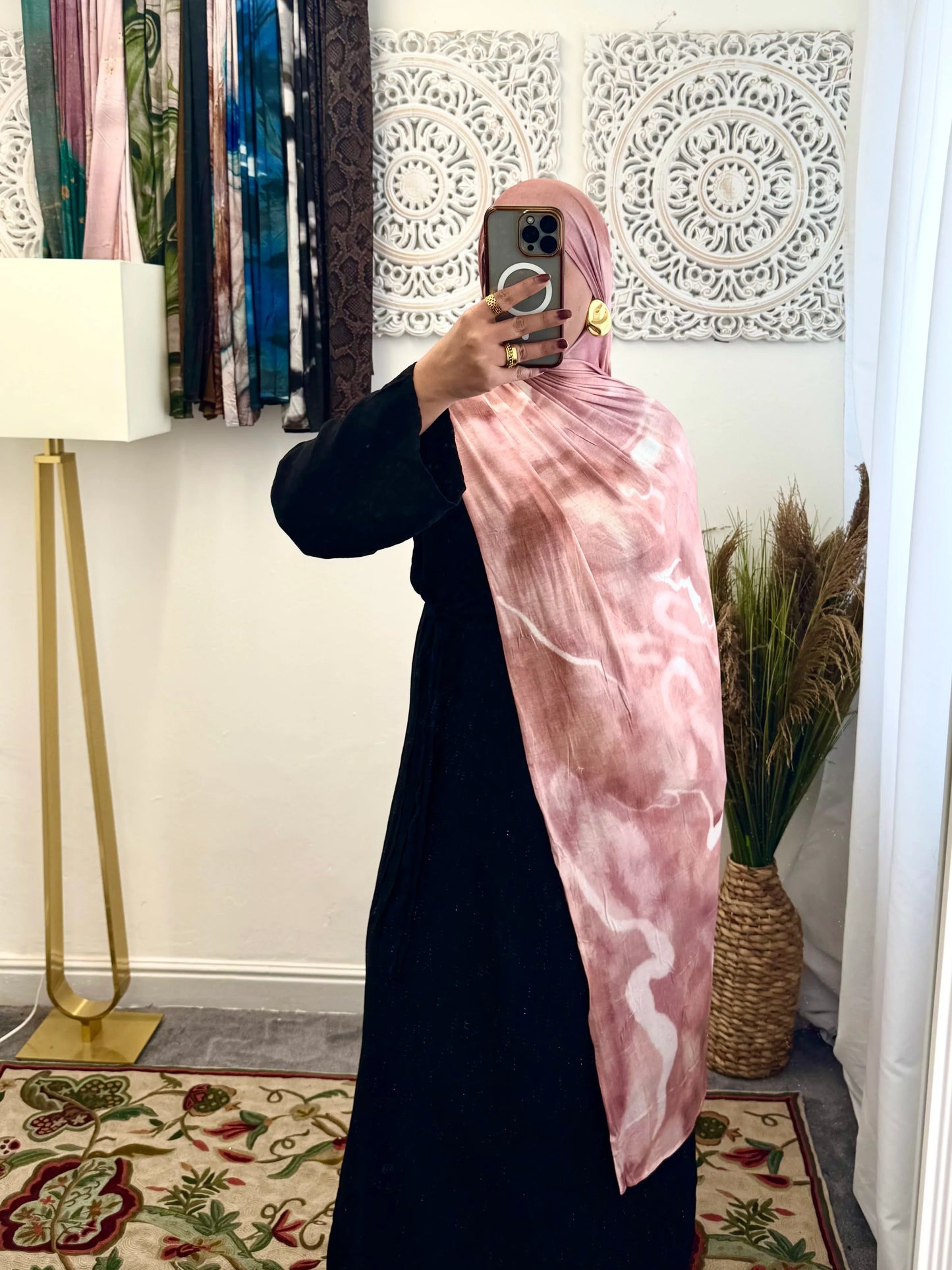Premium Jersey Hubba Bubba Pink hijab - Hijab Junkie UK