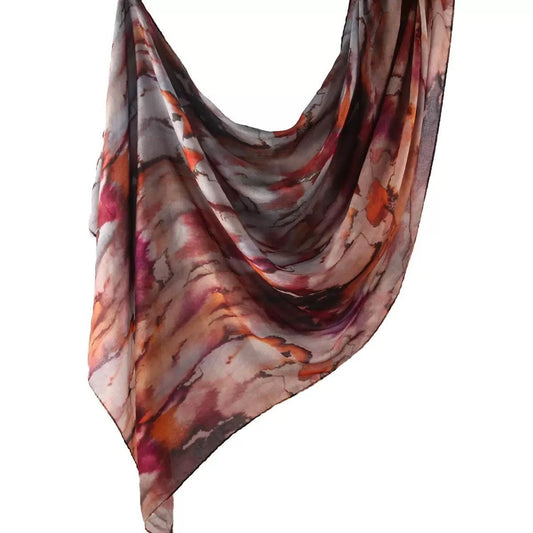Water coloured Modal Printed cherry pink Hijab