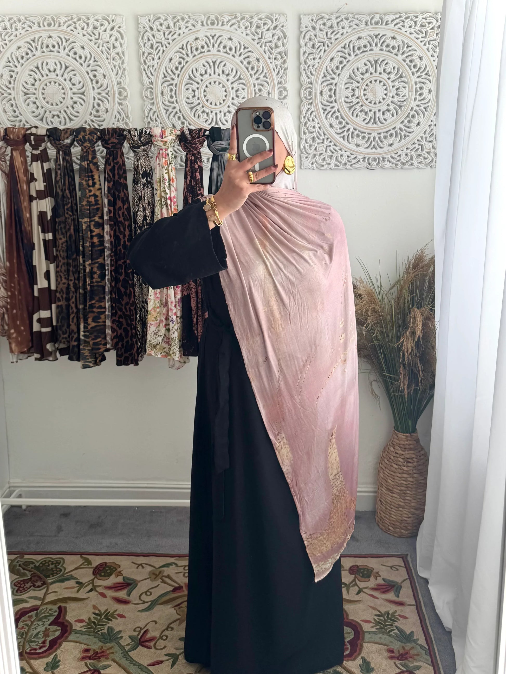Premium Jersey Pale Pink hijab - Hijab Junkie UK