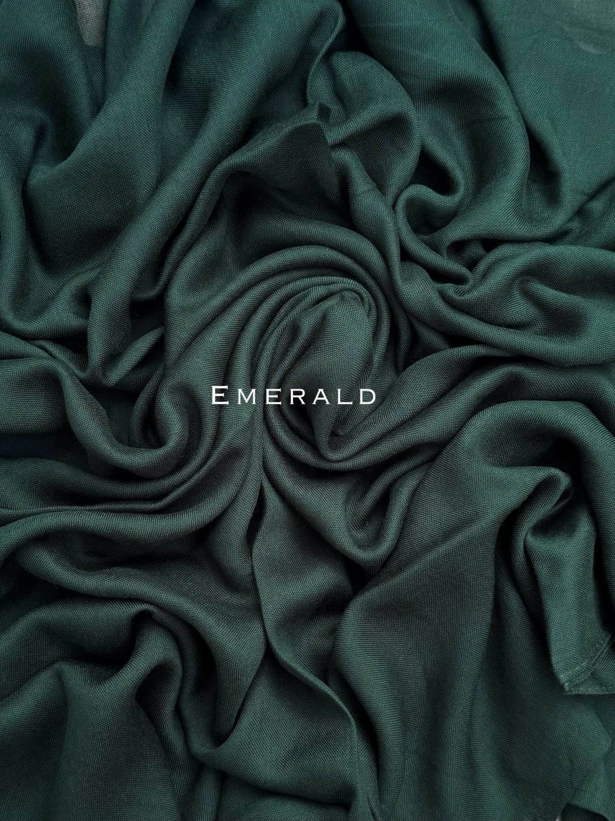 Premium Plain Modal Emerald Hijab
