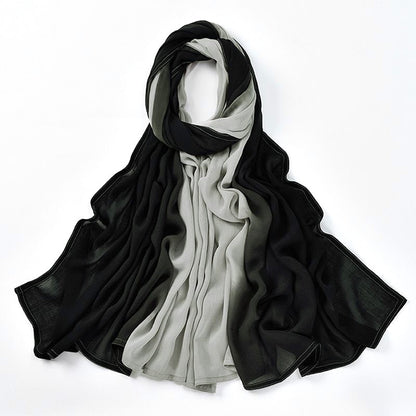 Malai ombre plain stitched maxi hijab 6 colours available