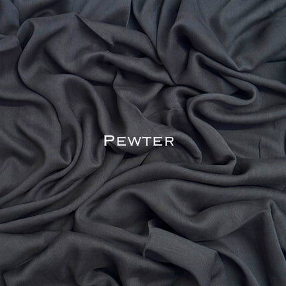 Original Modal plain stitched pewter maxi hijab