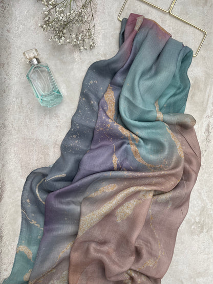 Water coloured Modal Printed Zapp Hijab