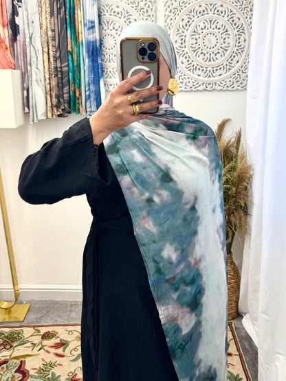 Premium Jersey Volcano Duck Egg hijab - Hijab Junkie UK