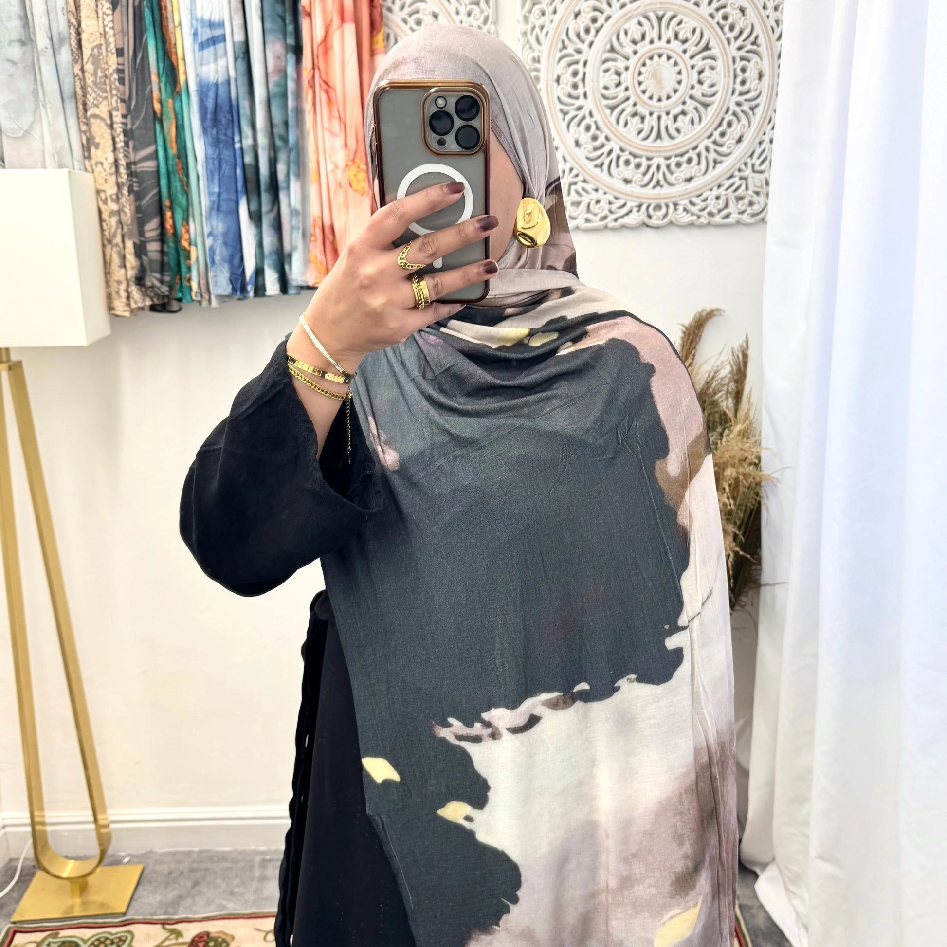 Premium Jersey Mocha hijab - Hijab Junkie UK