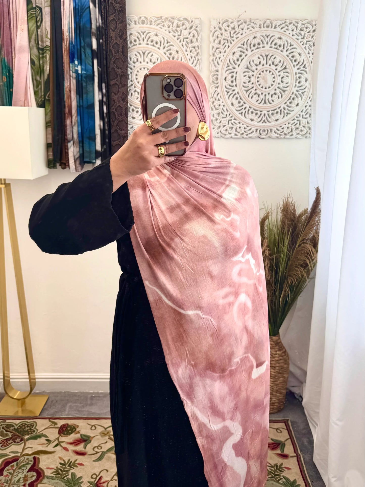 Premium Jersey Hubba Bubba Pink hijab - Hijab Junkie UK