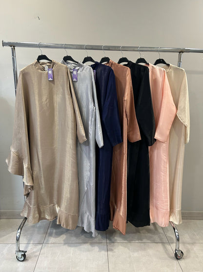 Kaftan abaya frill style dress free size