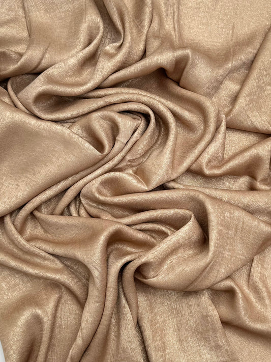 Metallic Parus matt gold hijab