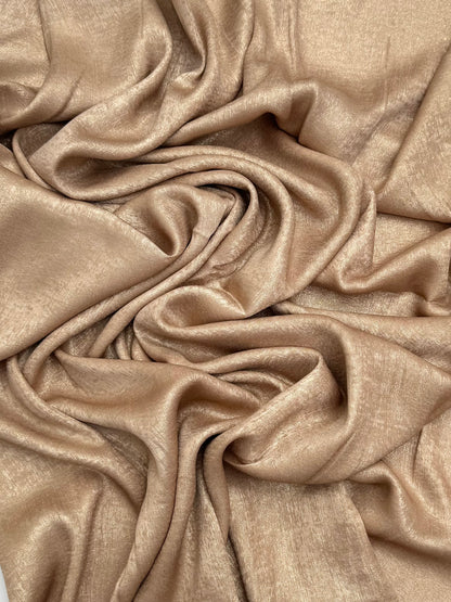 Metallic Parus matt gold hijab