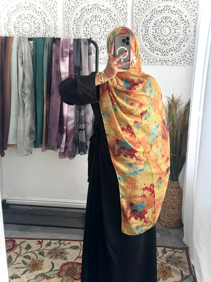 Water coloured Modal Printed Sunset Hijab