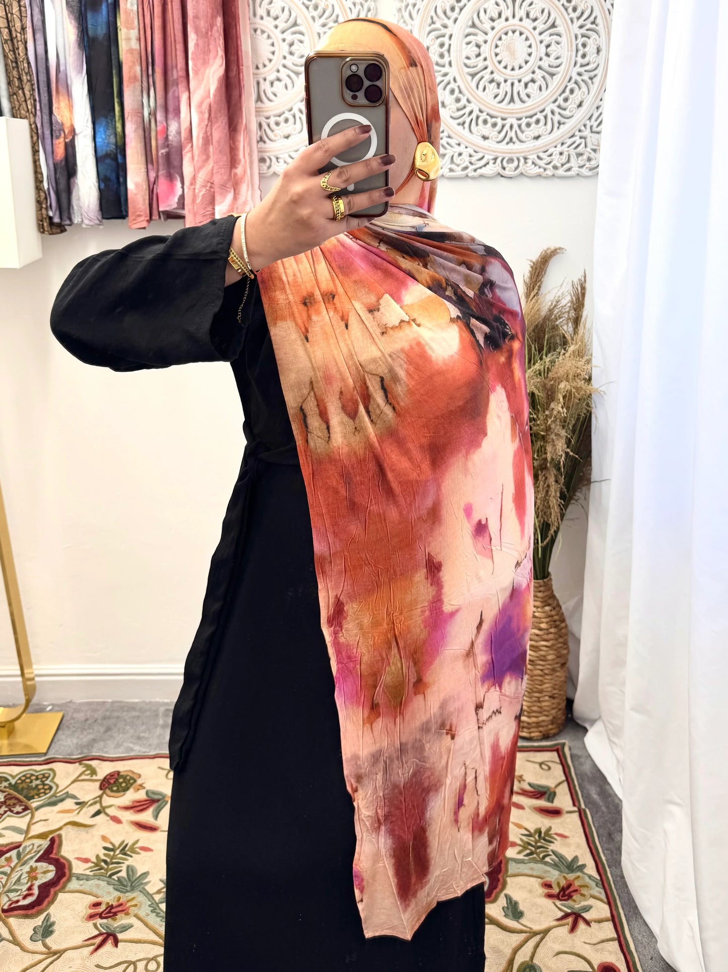 Premium Jersey Cherry Pink hijab - Hijab Junkie UK