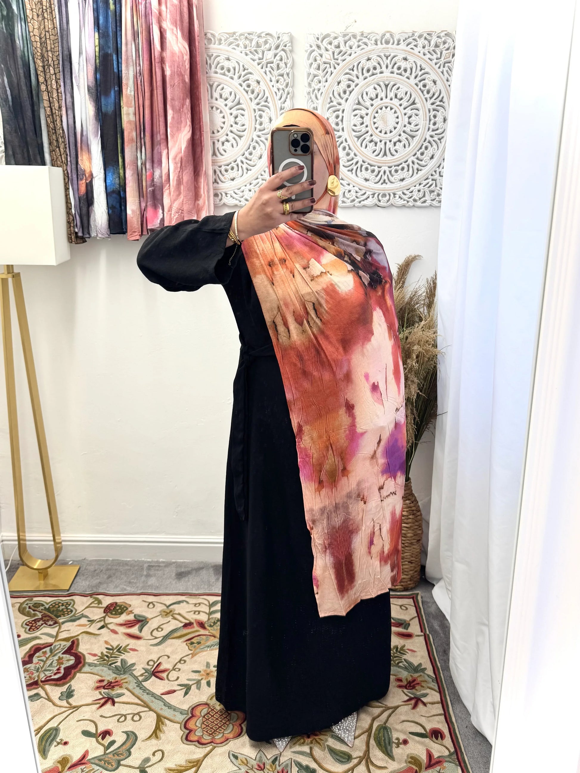 Premium Jersey Cherry Pink hijab - Hijab Junkie UK