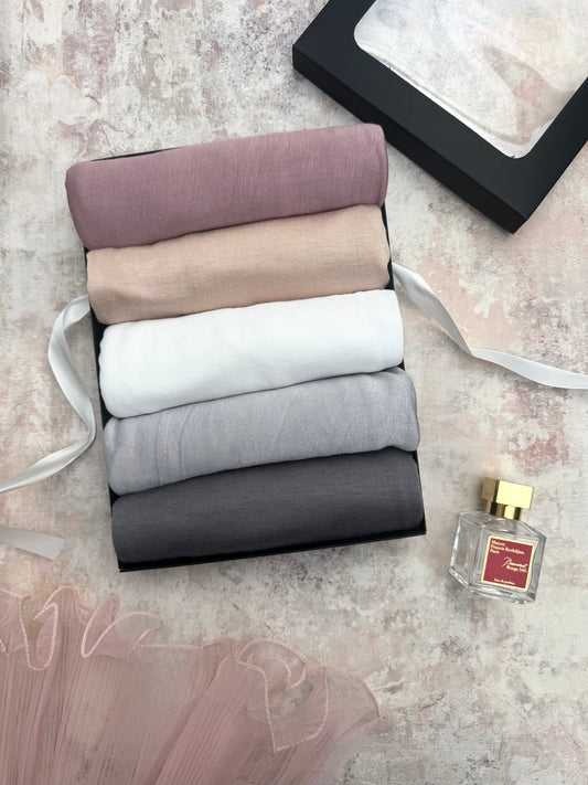 Emirati 5 jersey pewter hijab gift box set