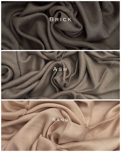Premium Plain Modal Ash Hijab