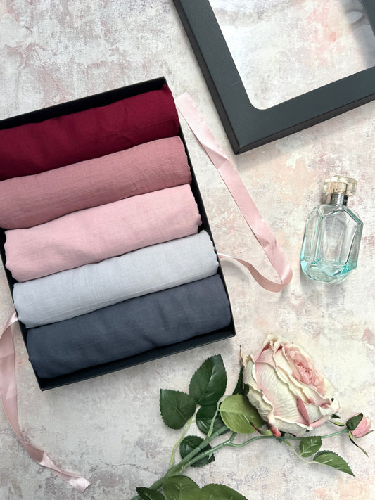 Malai Modal 5 ruby hijab gift set