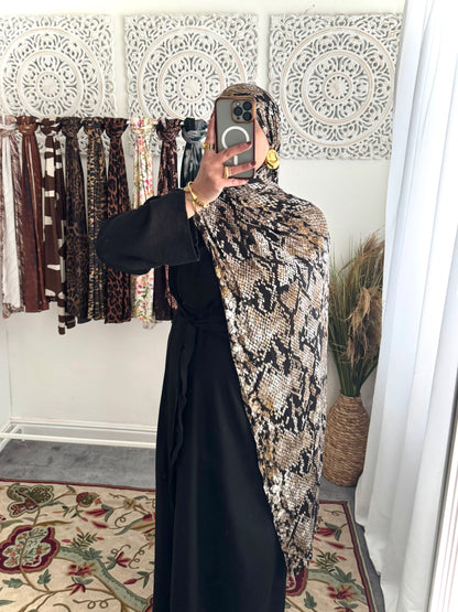 Premium Jersey Sahara Serpent hijab - Hijab Junkie UK