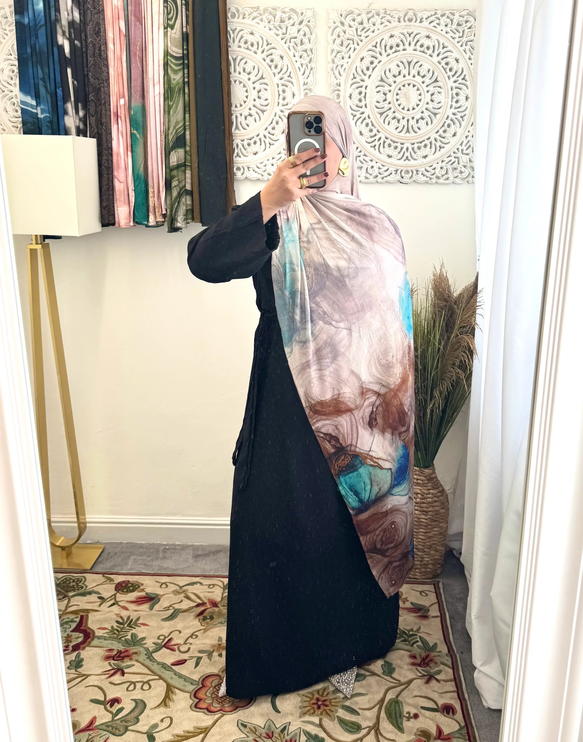 Premium Jersey Whirlpool hijab - Hijab Junkie UK