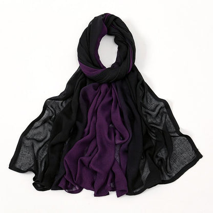 Malai ombre plain stitched maxi hijab 6 colours available