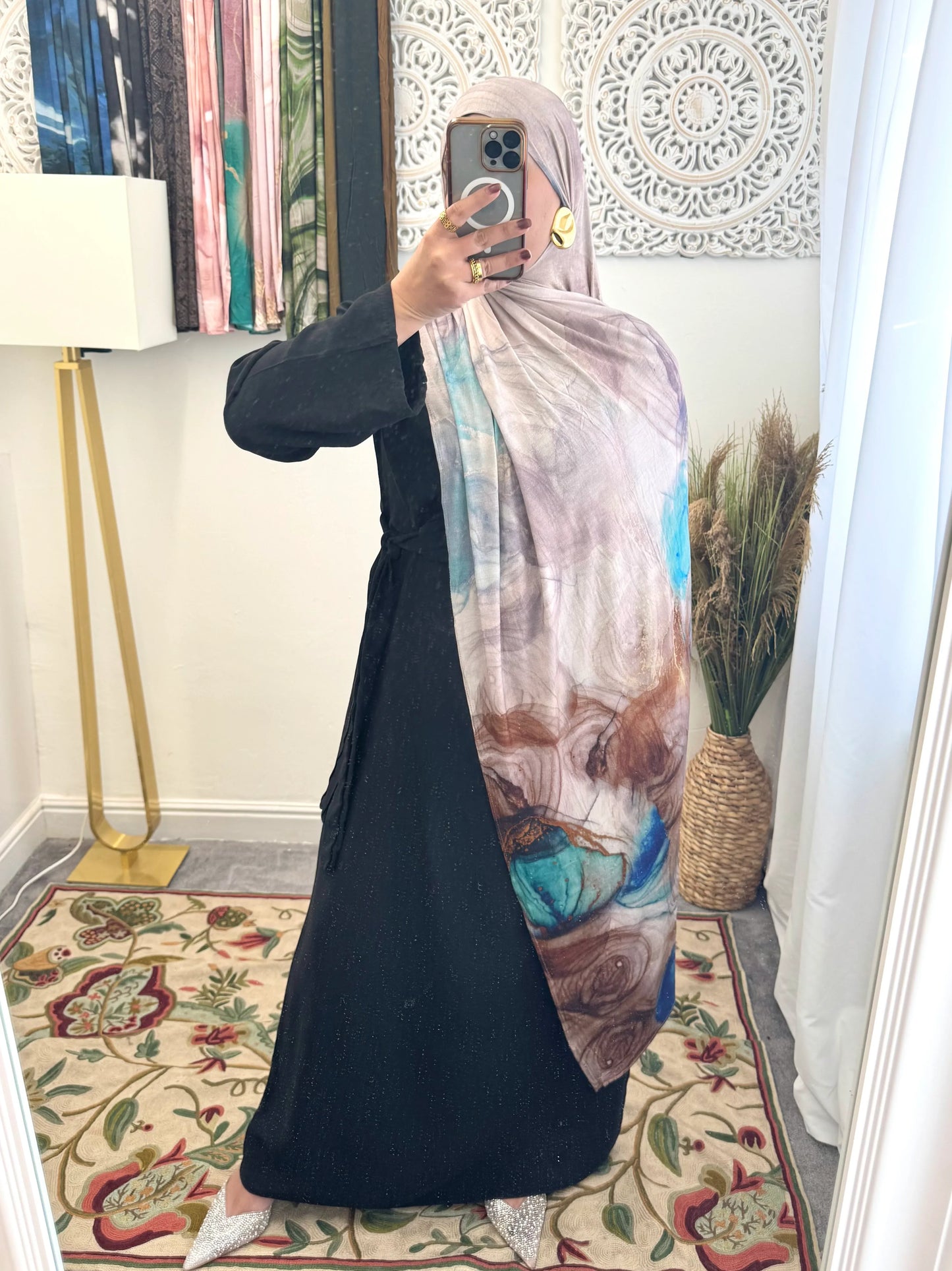 Premium Jersey Whirlpool hijab - Hijab Junkie UK