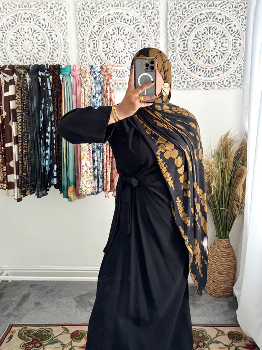 Premium Jersey Caramel Thread Hijab