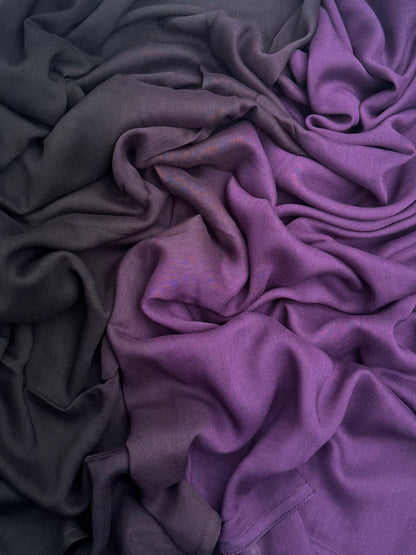 Original modal ombre plain aubergine hijab 6