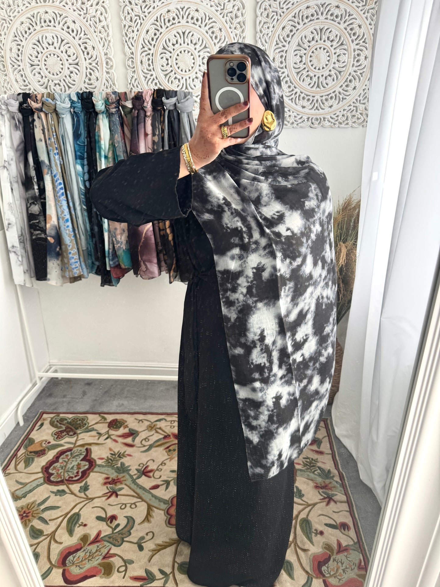 Water coloured Modal Printed Naadir Hijab