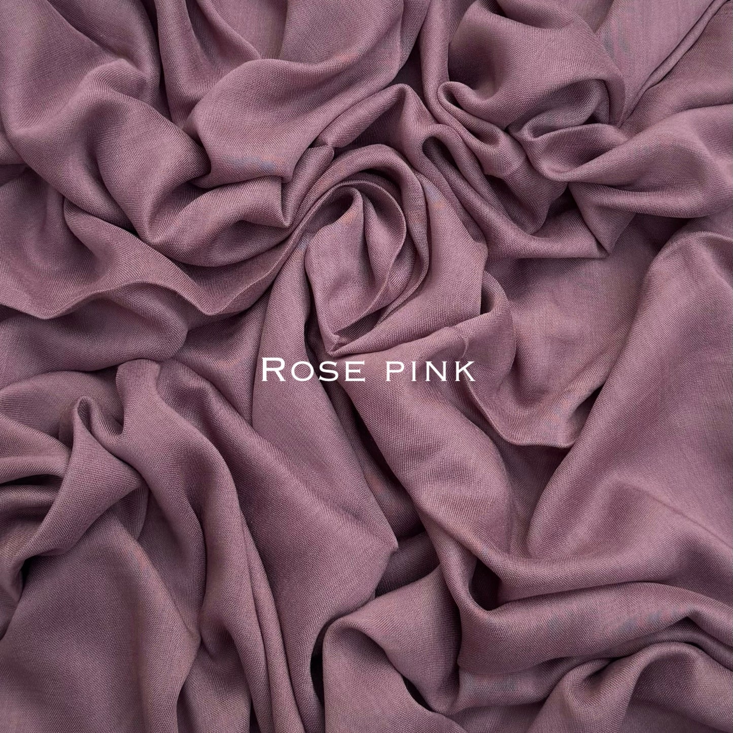 Original Modal plain stitched rose pink maxi hijab