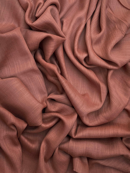 Maxi plain Turkish smooth dark salmon hijab