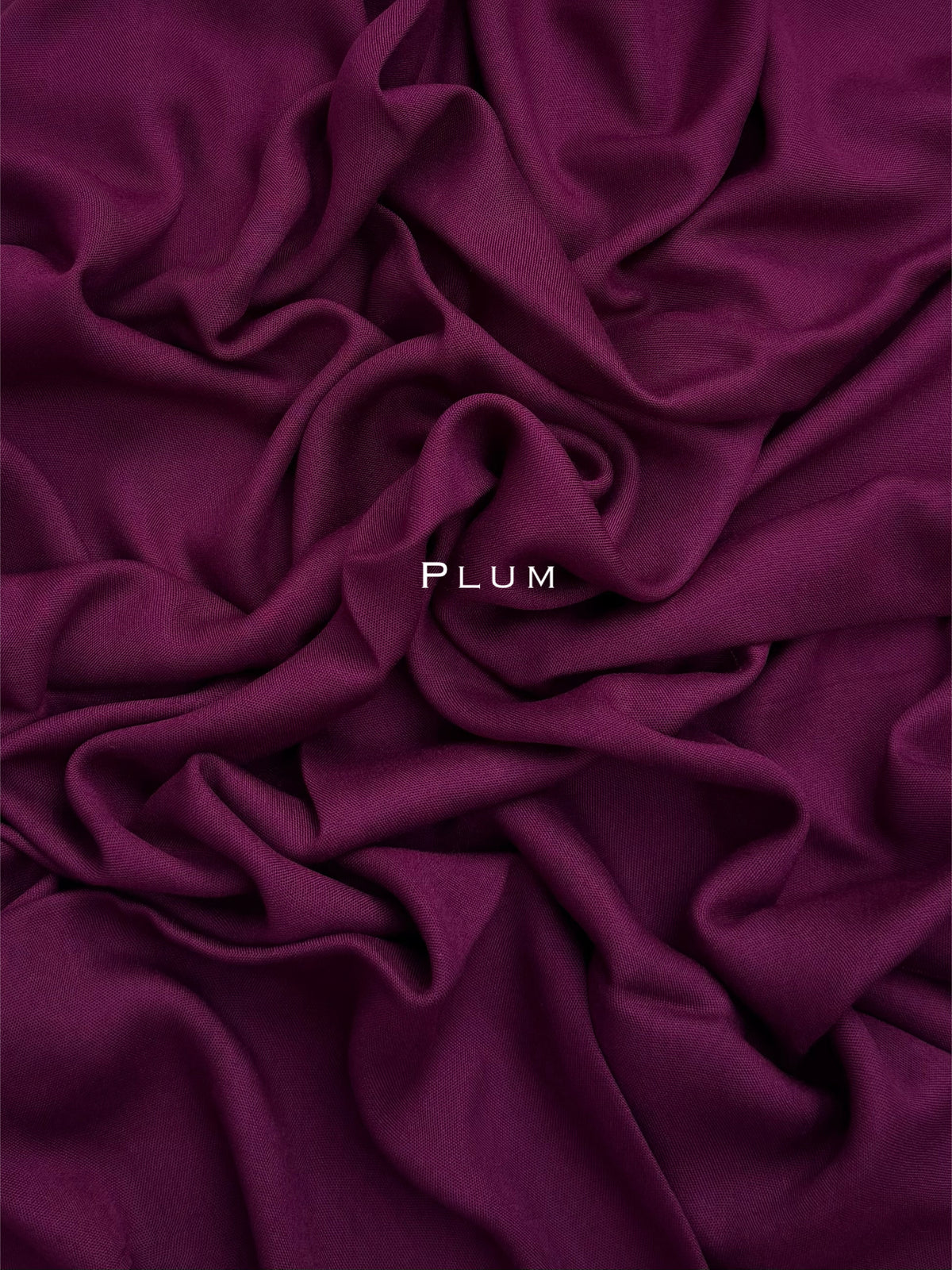 Premium Plain Modal Plum Hijab
