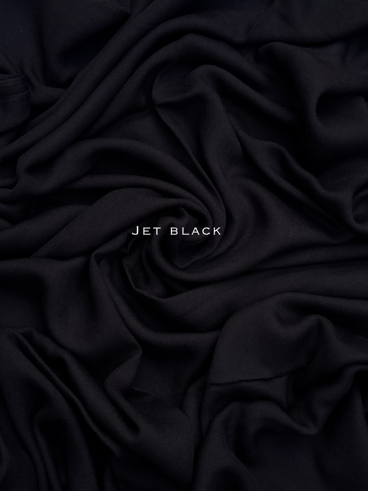 Premium Plain Modal Jet Black Hijab