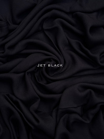 Premium Plain Modal Jet Black Hijab