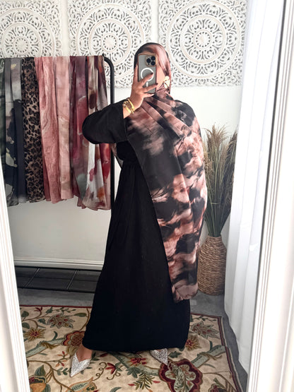 Water coloured Modal Printed Volcano Hijab