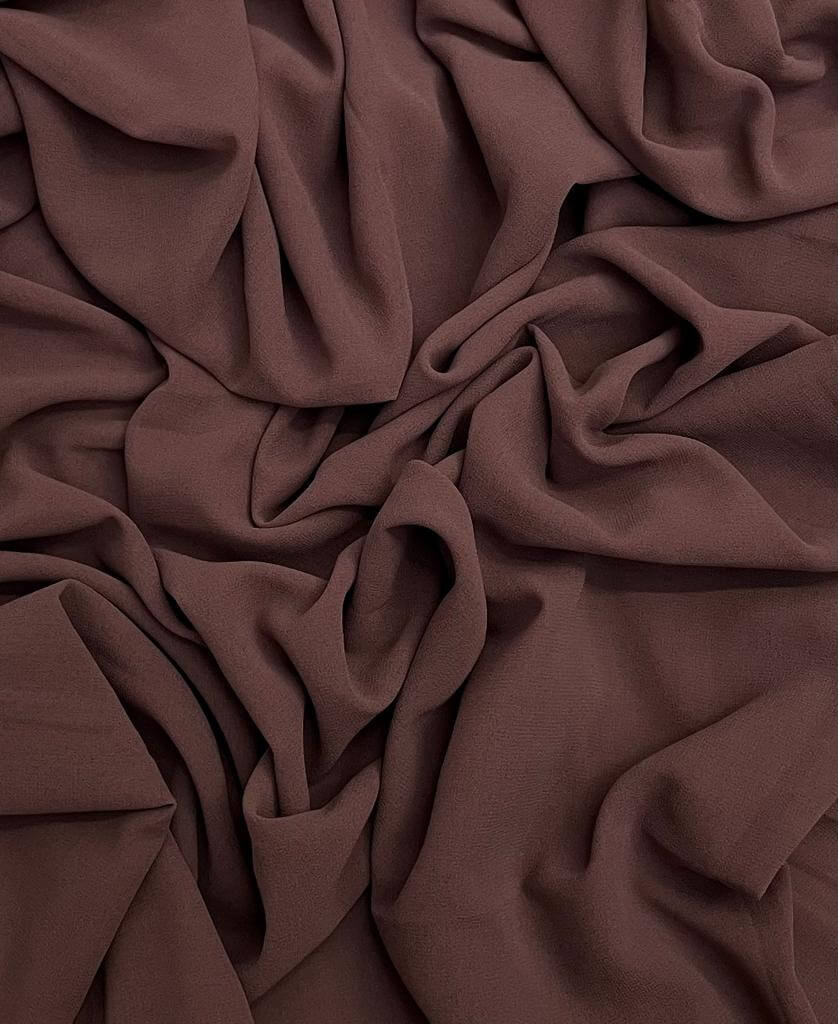 maxi super premium chiffon pecan hijab