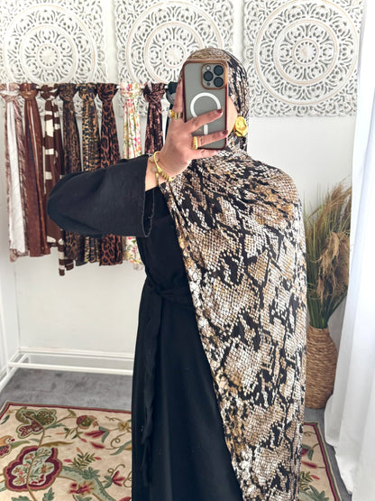 Premium Jersey Sahara Serpent hijab - Hijab Junkie UK