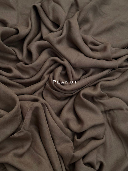 Premium Plain Modal Peanut Hijab